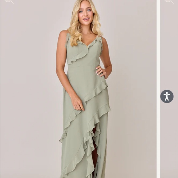 Revelry Jules Silver Sage Dress - Picture 1 of 3